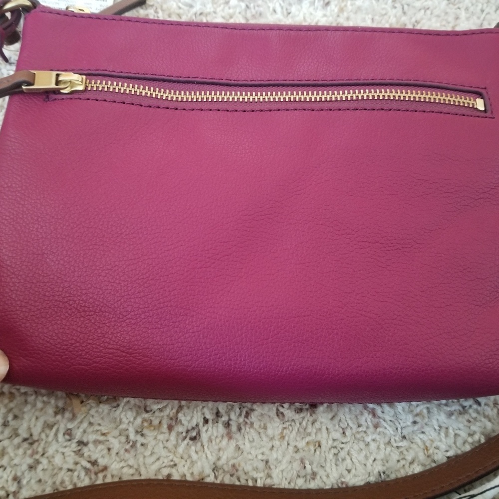 Fossil NWT Crossbody in Berry color